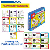 Skaleups Number Puzzle Kindergarten Math Games - STEM Matching Puzzle for Toddlers Kids Ages 3-5 - Educational Counting Toys Preschool Learning Activities